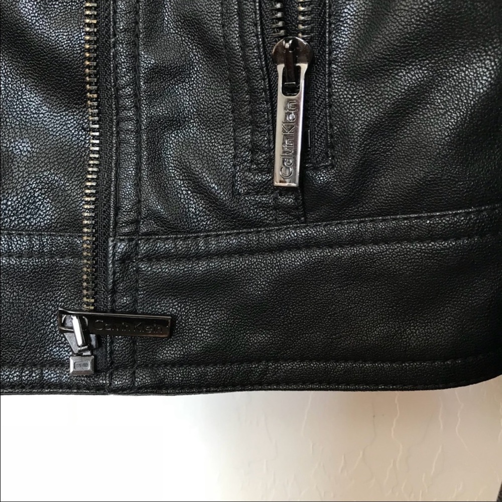 Authentic Calvin Klein Leather Jacket - image 3